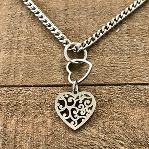 Heart Drop Pendant Necklace
